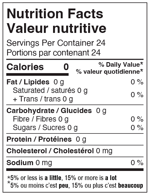 nutrition information