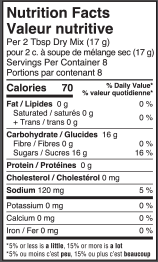 nutrition information