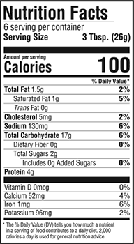 nutrition information