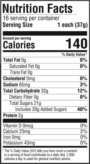nutrition information