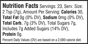 nutrition information