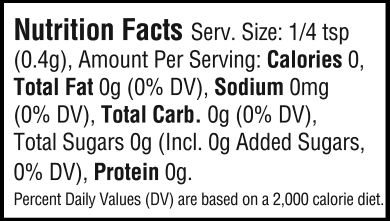 nutrition information