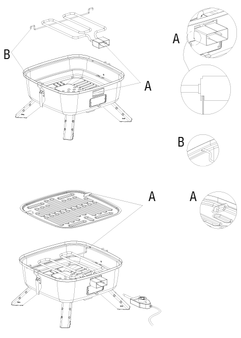 Pampered Chef Indoor Outdoor Portable Grill